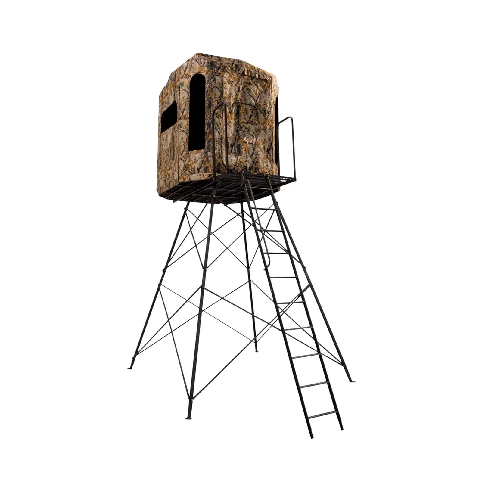 Muddy Soft Side 360 Resistant Heavy-Duty Powder Coated Steel Hunting Blind - Insulated Fabric Walls, Floor Pad, Silent Zipper Wi