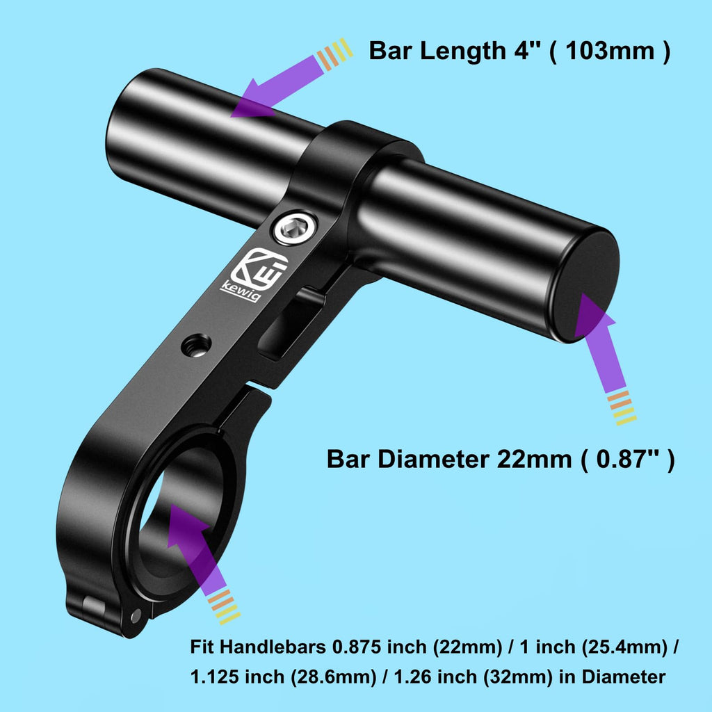 Brcovan Aluminum Alloy Handlebar Extensions For Bicycle & Motorcycle, Bike Handlebar Extender With Single Mounting Clamp Bracket