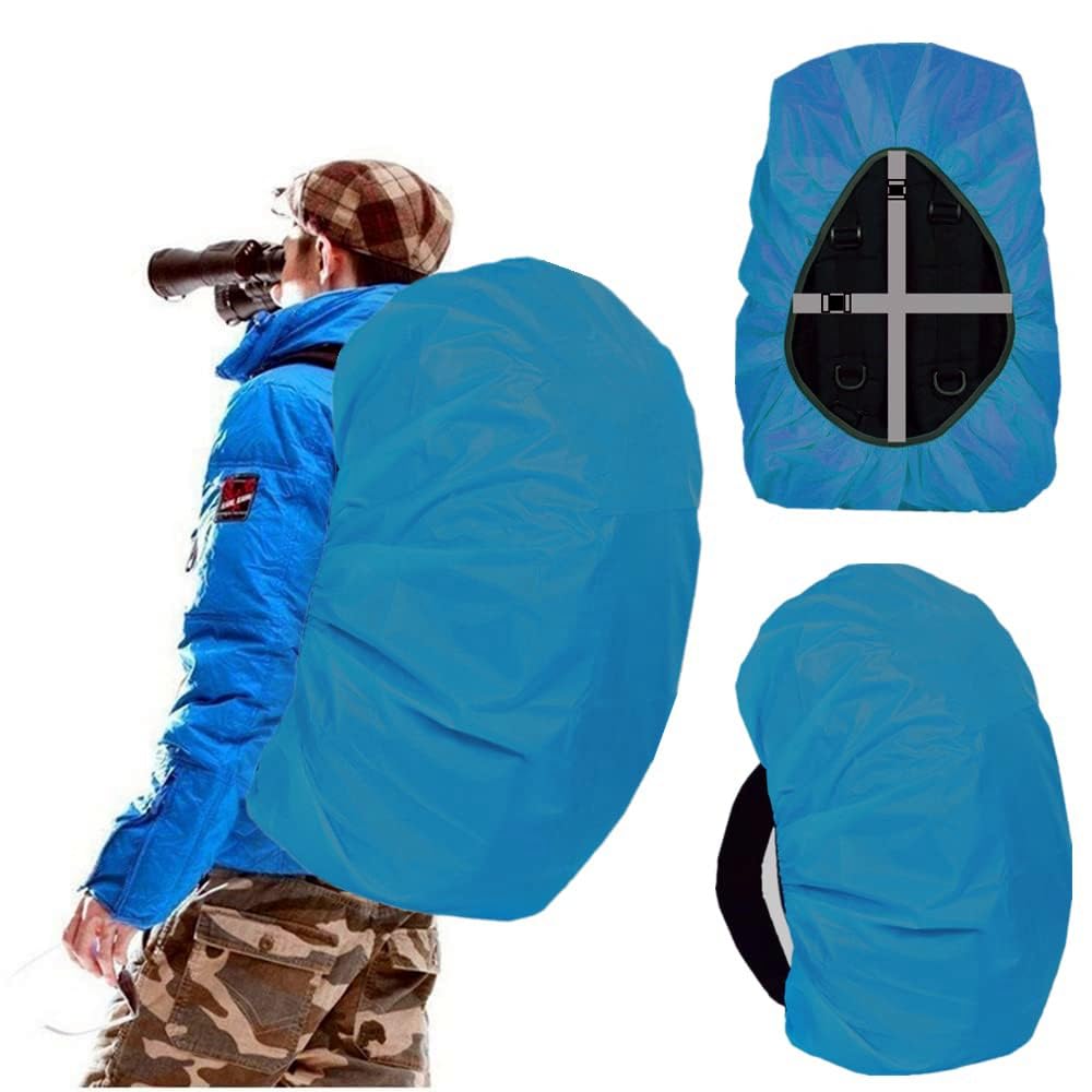 Joy Walker Waterproof Backpack Rain Cover For (15-90L) (Acqua, Small (For 15-25L Backpack))