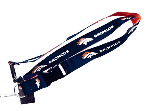 Aminco Nfl Denver Broncos Reversible Lanyard, Team Colors, One Size (Nfl-Ln-162-04)