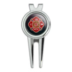 Graphics & More Firefighter Fire Rescue Maltese Cross Golf Divot Repair Tool And Ball Marker