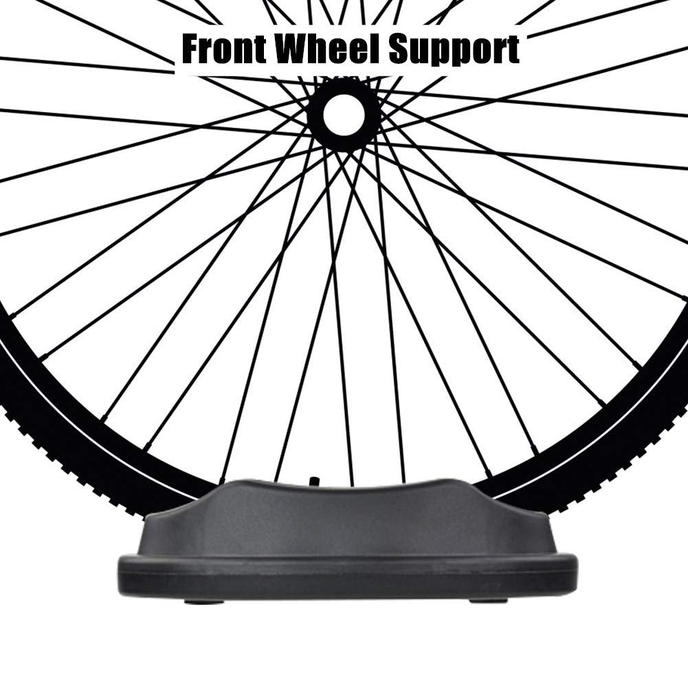Front Wheel Riser, Youthink Bike Turbo Support Cycling Front Wheel Riser Block With Sturdy Molded Plastic Wheel For Indoor Bicyc