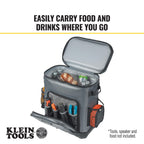 Klein Tools 62810Bpclr Cooler Backpack, 30 Cans Insulated Backpack Cooler, Rugged Bottom, Ideal For Jobsite, Hunting, Camping Or