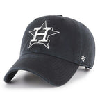'47 Brand Houston Astros Clean Up Dad Hat Cap Black/White