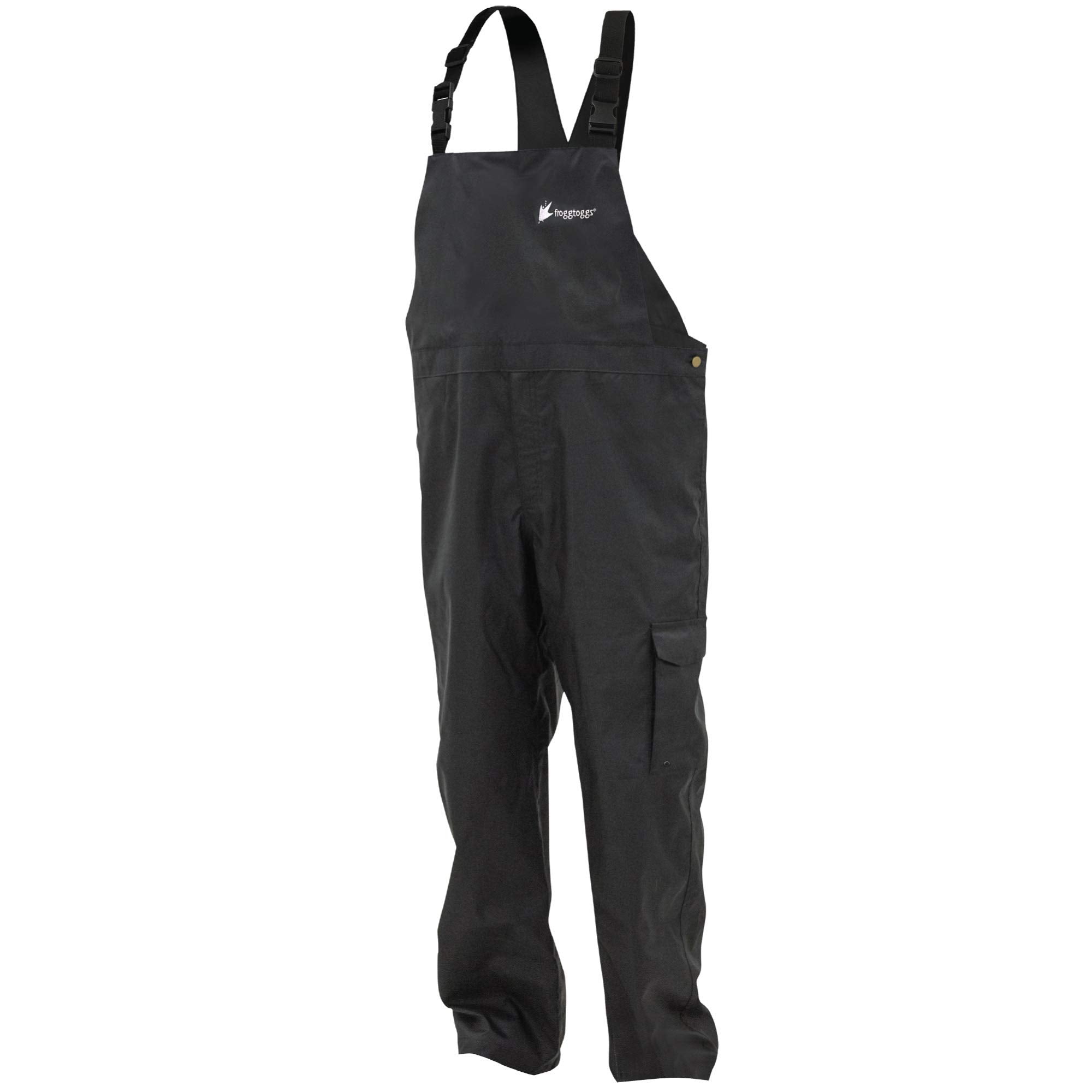 FROGG TOGGS Men's Stormwatch Waterproof Fishing Bib for Fishing, Black, 3X-Large