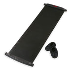 Spri Slide Board (71'' L X 20'' W) With End Stops, Sliding Booties, Mesh Carrying Bag And Exercise Guide For Low Impact Balance 