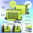 Skywin Kayak Cooler Behind Seat - Waterproof Kayak Seat Back Cooler For Kayaks - Compatible With Lawn-Chair Style Seats, Kayak A