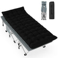 Slendor Camping Cot For Adults, 1200D Oxford Camping Bed With 3.5In Thick Mattress, 500Lbs Max Load, Folding Cot For Camping, Tr