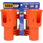 Robocup, Orange, Updated Version, Best Cup Holder For Drinks, Fishing Rod/Pole, Boat, Beach Chair/Golf Cart/Wheelchair/Walker