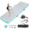 Kikilive Inflatable Air Gymnastics Tumbling Mat 10Ft, Air Tumble Track Mat 4 Inches Thickness With Electric Air Pump For Home Us