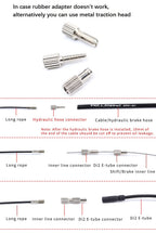 Coonium Bike Internal Cable Routing Tool Kit Compatible With 4-5.5Mm Cable Housing, Hydraulic Hose And Di2 E-Tube