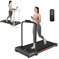 Walking Pad Treadmill, 3.0Hp Walking Pad With Handle Bar, Foldable Treadmills For Home Office, Running Machine With Led Display