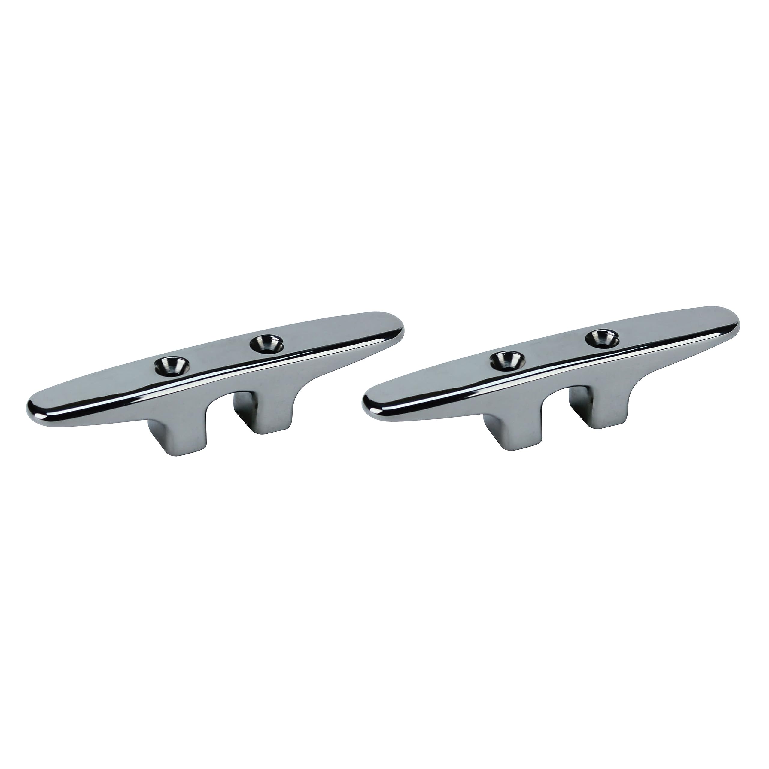 Extreme Max 3006.6762.2 Soft Point Stainless Steel Dock Cleat - 6, Value 2-Pack