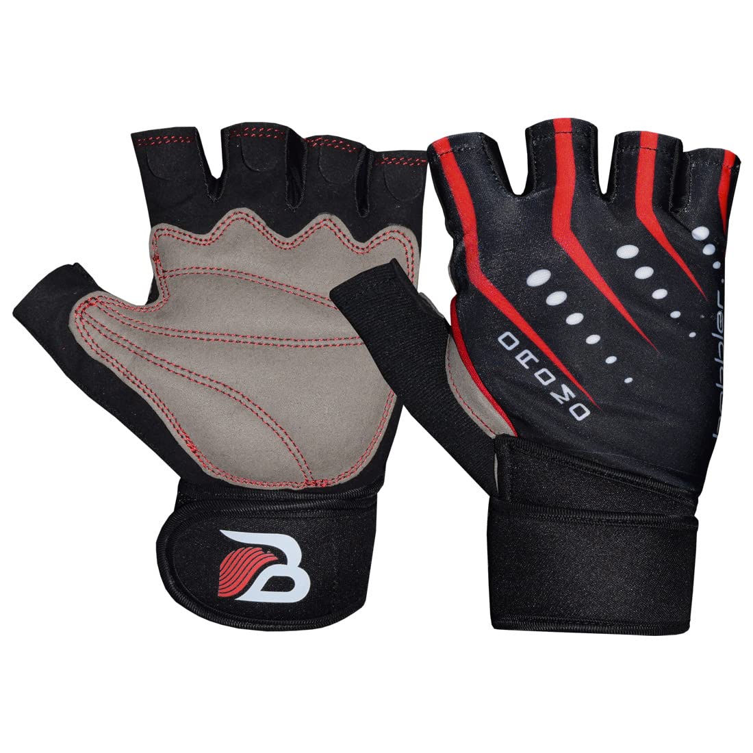 Babbler Oromo Gym Gloves, Fitness Gloves With Wrist Support (Medium)