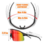 Qooltimes Polarized Wrap Around Shield Ski Sunglasses Men Women Triathlon Beach Volleyball Running Oakley Sutro Lite Baseball