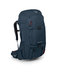 Osprey Farpoint Trek 55L Mens Travel Backpack, Muted Space Blue, One Size