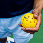 Pckl Optic Speed Pickleballs  Indoor & Outdoor  4 Balls  Built To Usapa Specifications (Outdoor Yellow)