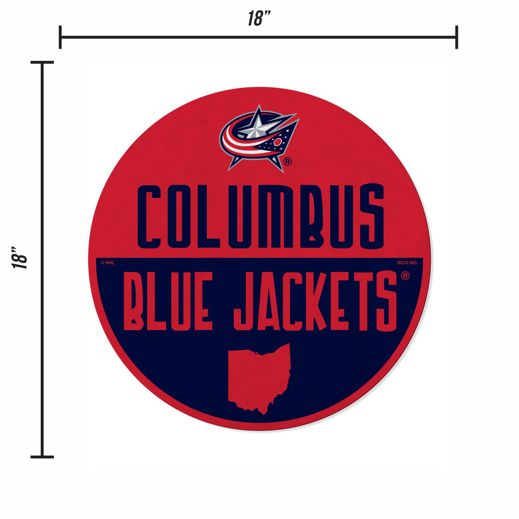 Rico Industries Nhl Columbus Blue Jackets Classic Shape Cut Pennant - Home And Living Room D  Cor - Soft Felt Ez To Hang