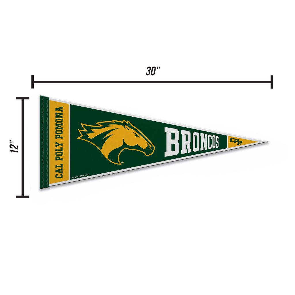 Rico Industries Ncaa Cal Poly Pomona Broncos 12'' X 30'' Felt Wall D  Cor Pennant - Great For Home/Bed Room/Man Cave D  Cor