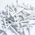 Mykuja Bamboo Golf Tee 2-1/8 Inch Pack Of 100 (54Mm White)
