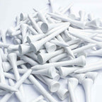 Mykuja Bamboo Golf Tee 2-1/8 Inch Pack Of 100 (54Mm White)