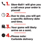 Skee-Ball Arcade Table Machine Game For Home Basement Recreation Room - Deluxe Nostalgic Classic Family Fun Of Roll And Score -