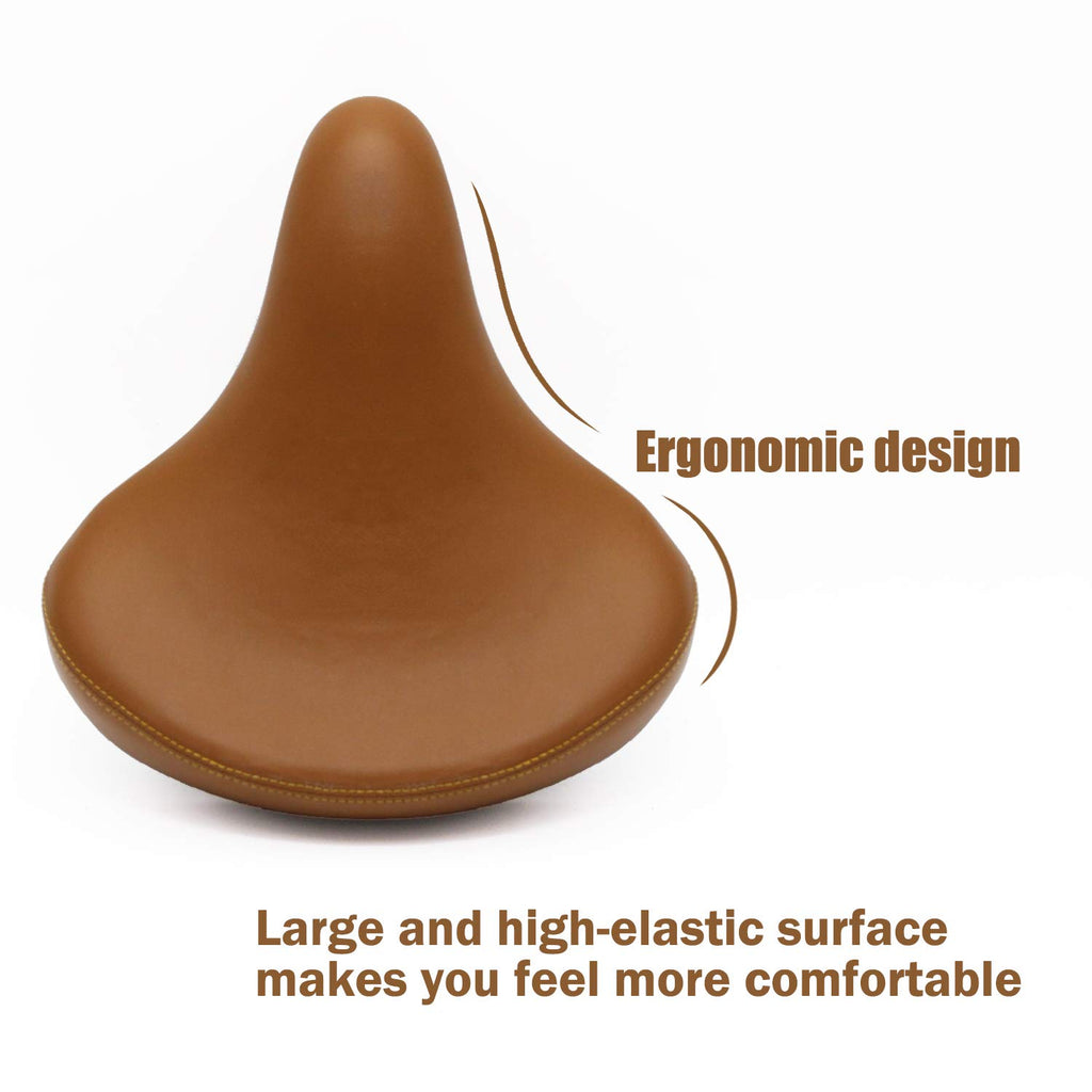 Senqi Retro Bicycle Bike Saddle Vintage Riveted Cycling Bike Saddle Comfortable Durable Seat