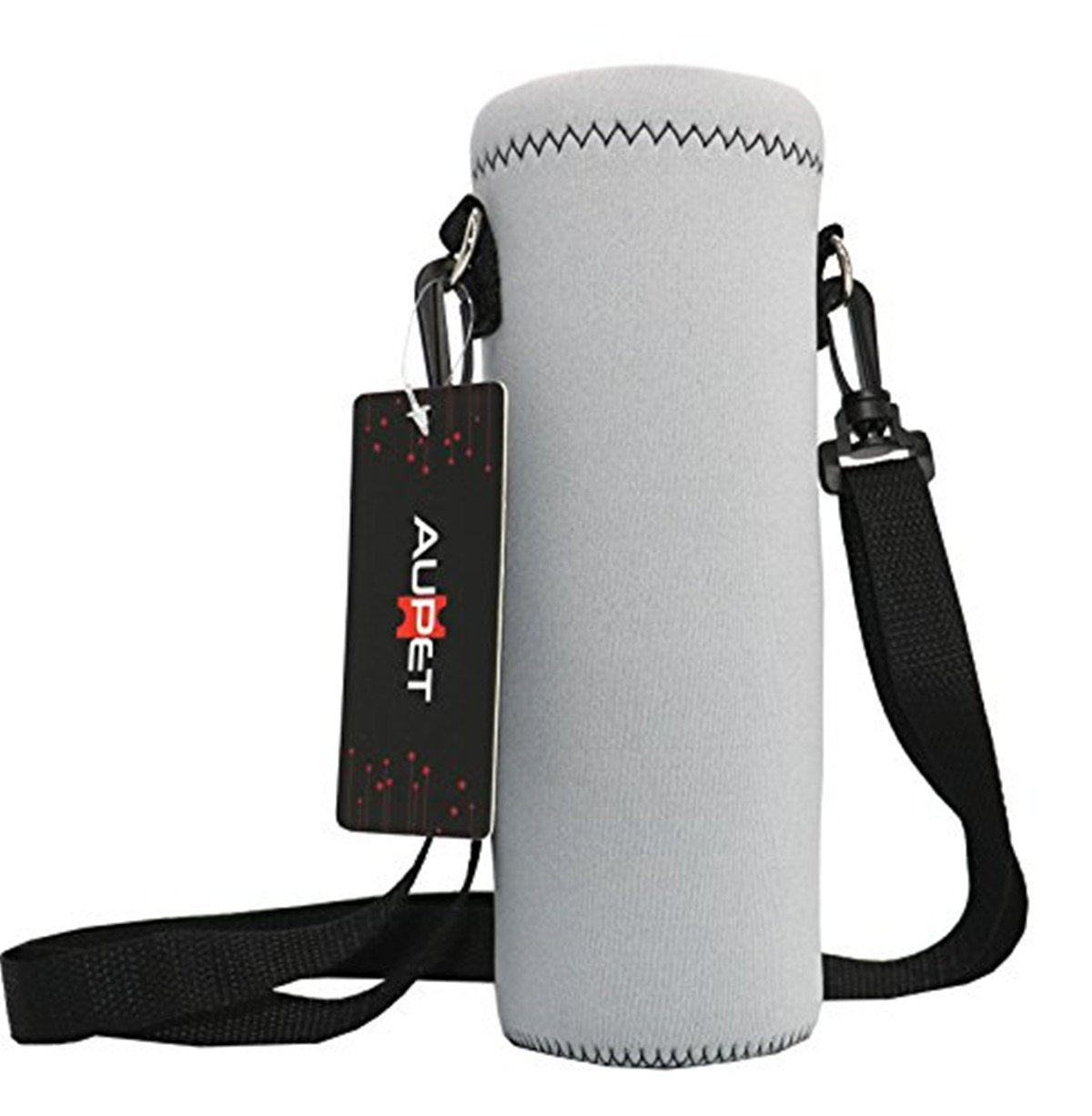 Aupet Water Bottle Carrier,Insulated Neoprene Water Bottle Holder Bag Case Pouch Cover 500Ml Adjustable Shoulder Strap, Great Fo