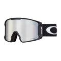 Oakley Line Miner L OO7070 Black w/Prizm Snow Black Iridium Ski Goggles for Men for Women + Bundle Accessory Leash Kit, Microfib