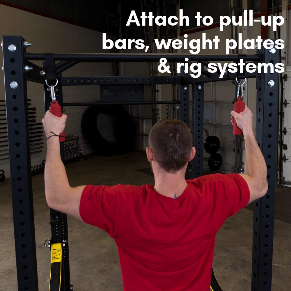 Body-Solid Tools Nunchuck Grips - Strength Training, Forearm Exerciser, Home Gym Equipment, Pull Up Bar, Non-Slip, Kettlebell &
