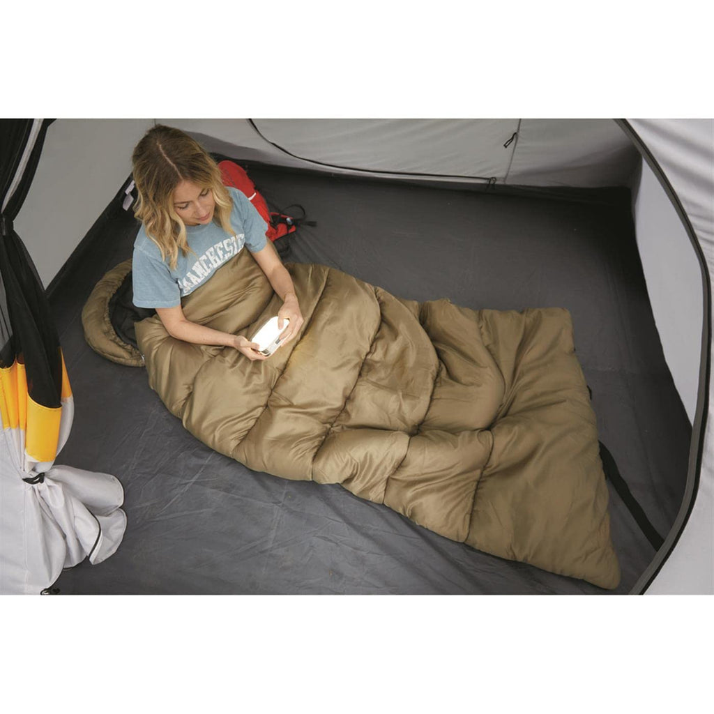 Guide Gear -15 Degree Fleece Lined Sleeping Bag For Adults And Kids Warm Winter Cold Weather Lightweight Portable For Camping, B