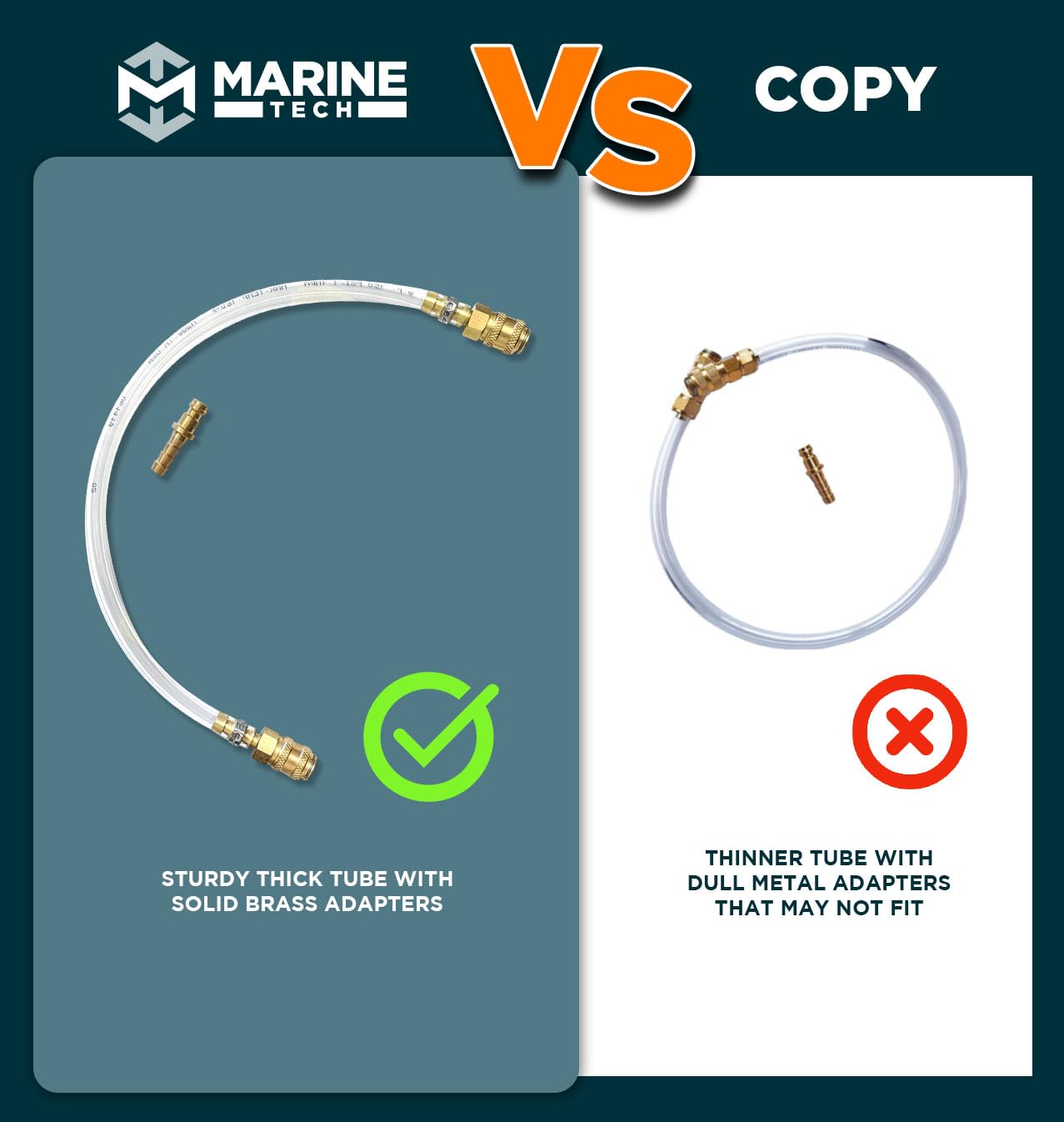 Marine Tech Tools Bleed Tube, Seastar Hydraulic Steering Bleed Kit, Fits Seastar Hydraulic Cylinders, Seastar Hydraulic Steering