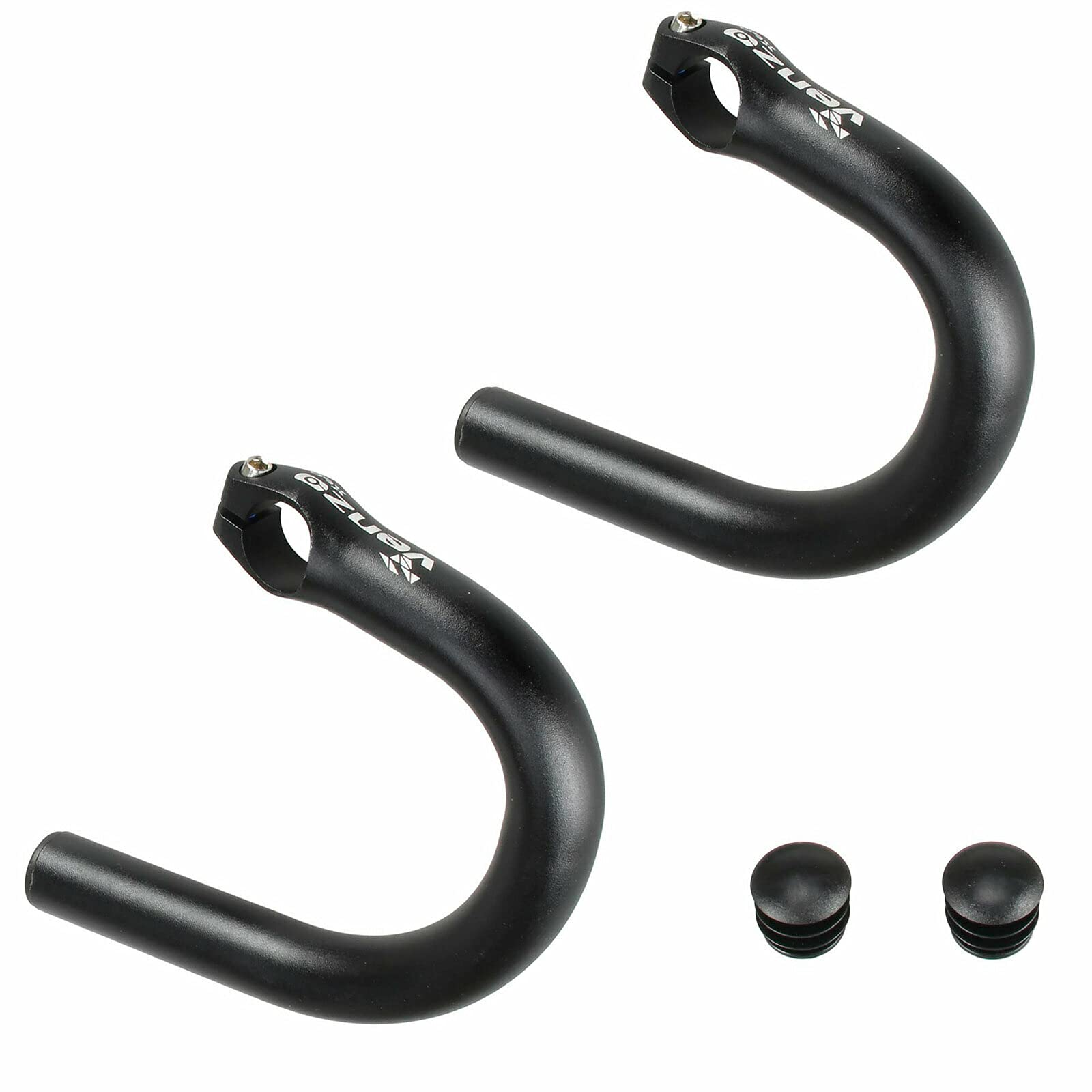Venzo Road Bicycle Bike Adapter Handlebar Flat Bar To Drop Bar Ends - Mountain Bike To Road Bike Type