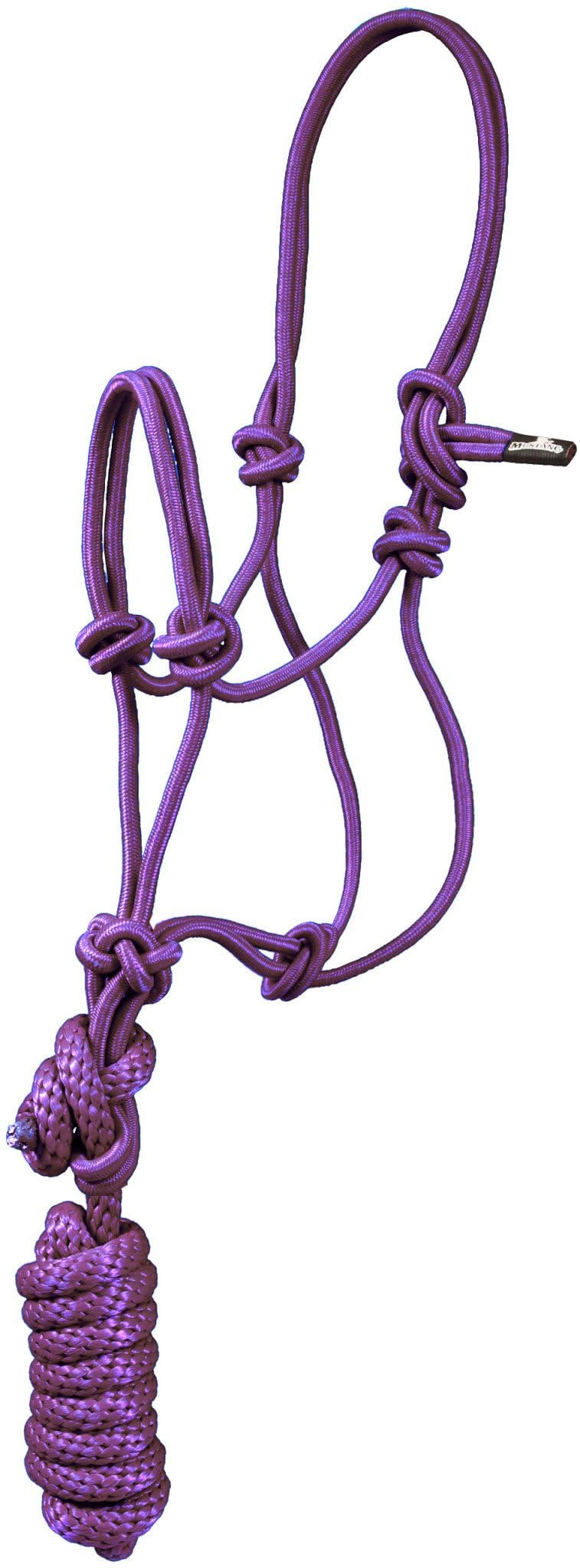 Mustang Pony/Mini Mountain Rope Halter/Lead Purple,Black,One Size