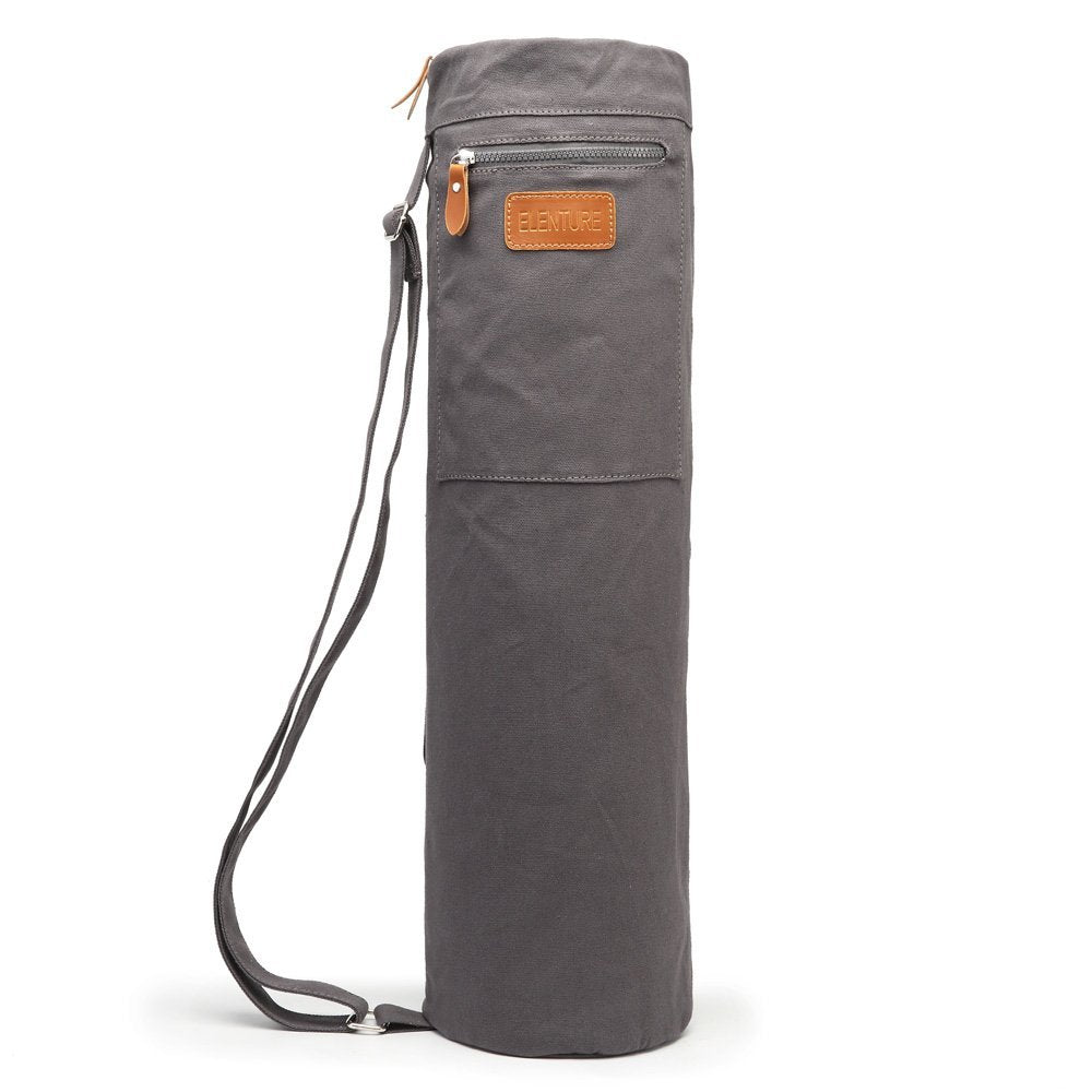 Elenture Yoga Mat Bag For Men & Women, Travel Yoga Gym Bag For 1/4'' 1/3'' Thick Exercise Yoga Mat, Full-Zip Yoga Mat Carrier Ba