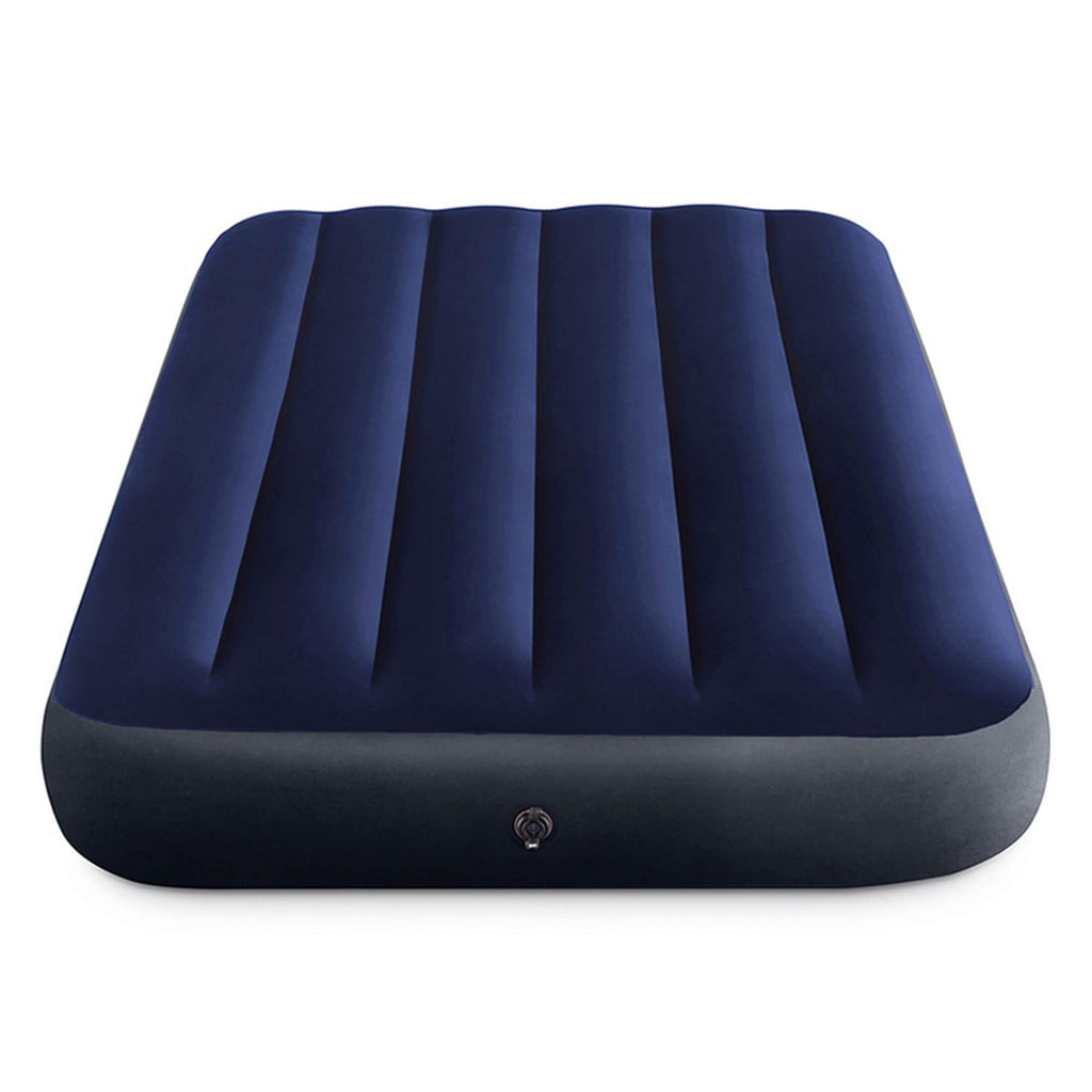 Intex 75 X 39 X 10 Inch Dura-Beam Fiber-Tech Vinyl Standard Downy Air Mattress With Plush Top And 2-In-1 Valve, Twin (Pump Not I