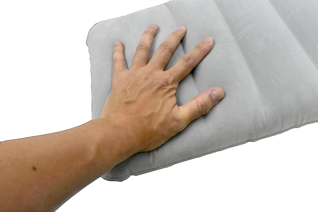 Dogxiong 2 Pack Ultralight Inflatable Camping Pillow Squared Flocked Fabric Air Pillow For Hiking,Traveling,Napping,Desk Rest,Be