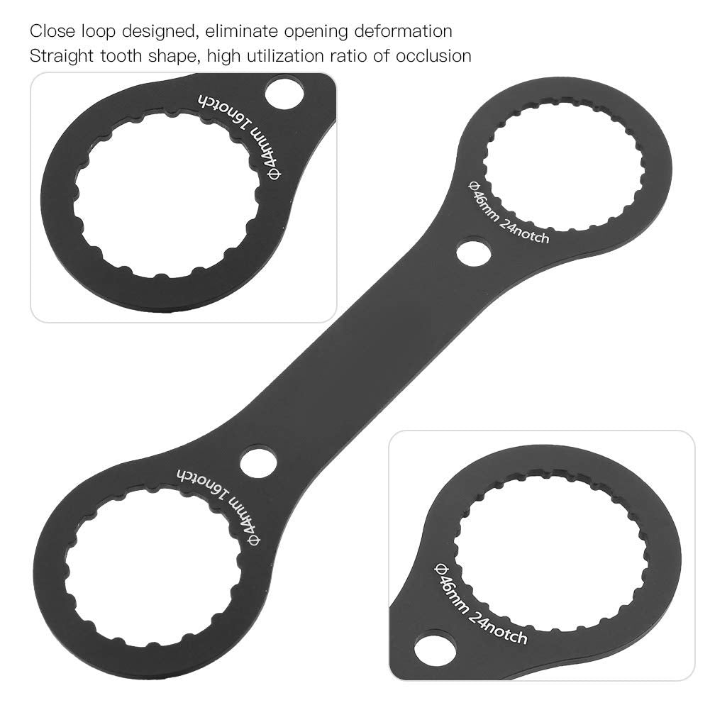 Ejoyous Bike Bottom Bracket Wrench, Aluminium Alloy Bicycle Bracket Spanner Hollow Crankset Install Disassemble Tool Cycling Acc