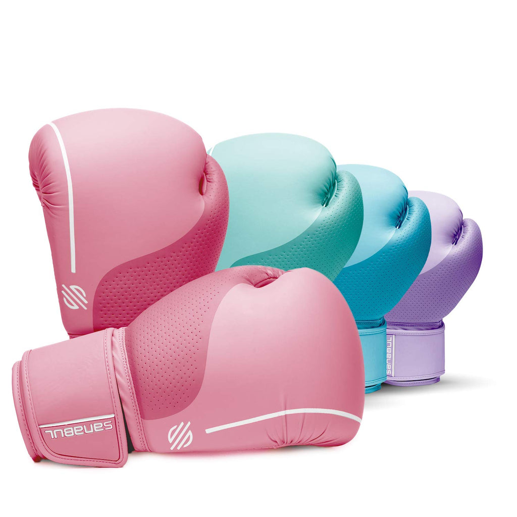 Sanabul Womens Easter Egg Boxing Gloves (Coral, 8 Oz)