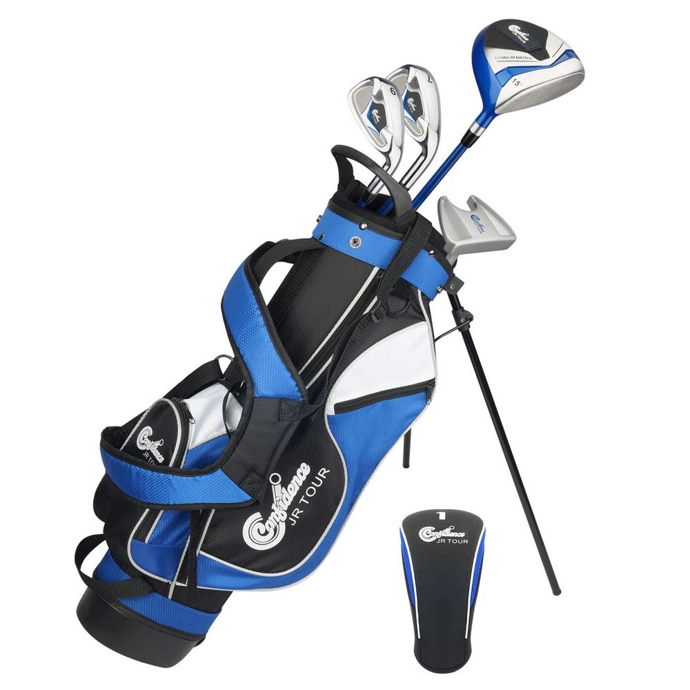Confidence Golf Junior Golf Clubs Set For Kids Age 8-12 (4' 6'' To 5' 1'' Tall) - Lefty