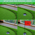 Gosports Golf Putting Green For Indoor & Outdoor Putting Practice - Choose 10Ft X 5Ft Or 12Ft X 5Ft