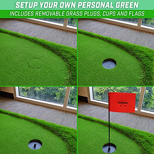 Gosports Golf Putting Green For Indoor & Outdoor Putting Practice - Choose 10Ft X 5Ft Or 12Ft X 5Ft