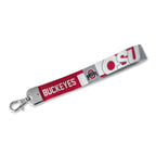 Rico Industries Ncaa Ohio State Buckeyes Wrist Lanyard Key Chain, Cute Wristlet Strap Keychain Holder For Women Men Car Keys Id