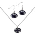 Aminco NCAA Penn State Nittany Lions Logo Earrings & Pendant Set, Team Color, ccp-se-203-34 (CCP-SE-203-34)