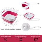 Gimwa Collapsible Dish Basin, Wash Basin For Baby Bottles, Foldable Wash Tub For Kitchen, Rv Camping Sink, Outdoor Kitchen, Stur