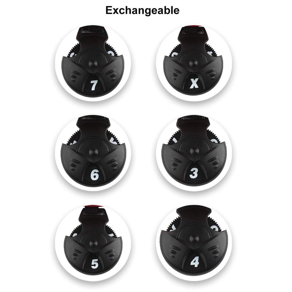 Andux Golf Hybrid Club Head Covers With Dial No. Tag Pack Of 3 Blue
