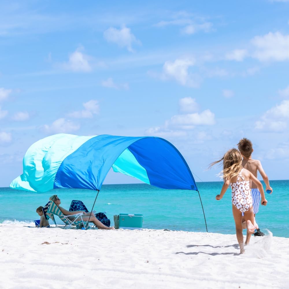 New Shibumi Shade Classic With Quiet Canopy, The Original Wind-Powered Beach Shade, Provides 150 Sq. Ft. Of Shade, Weighs Only 4