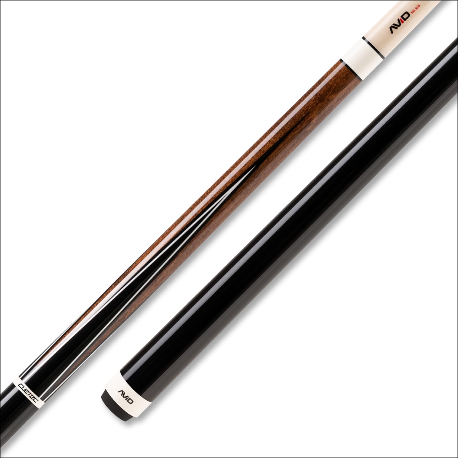 Cuetec Avid Era Sneaky Pete Style Pool Cue (Brown 4 Point No Wrap, 12.75mm)