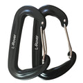 L-Rover Carabiner,12Kn Lightweight Heavy Duty Carabiner Clips,Aluminium Wiregate Caribeaners For Hammocks,Camping, Key Chains, O