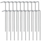 20 Pack Tent Pegs, 7 Metal Tent Stakes Pegs With Hook, Tent Garden Stakes For Camping, Canopy, Outdoor Decoration
